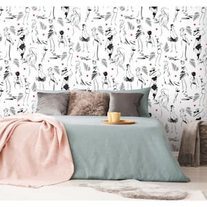 28.29 sq. ft. Glamour Grey Peel and Stick Wallpaper