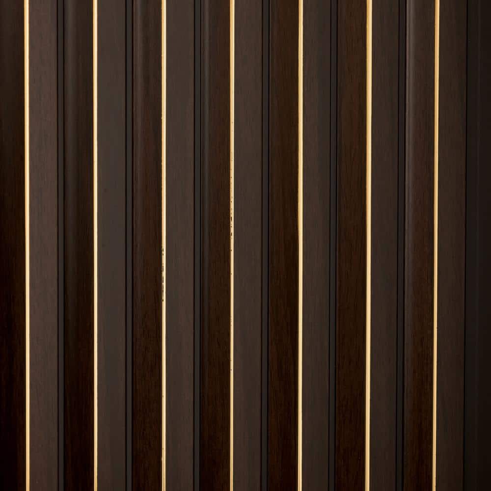 Gilded Peaks 1/2 in. x 0.79 ft. x 9.3 ft. Mahogany Glue-Up Decorative Foam Wood Slat Walls (20-Pack) 147 sq. ft. price history on PriceWatchPro