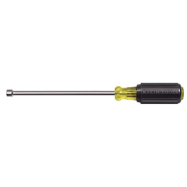 Klein Tools 1/4 in. Magnetic Tip Nut Driver with 6 in. Hollow Shaft- Cushion Grip Handle