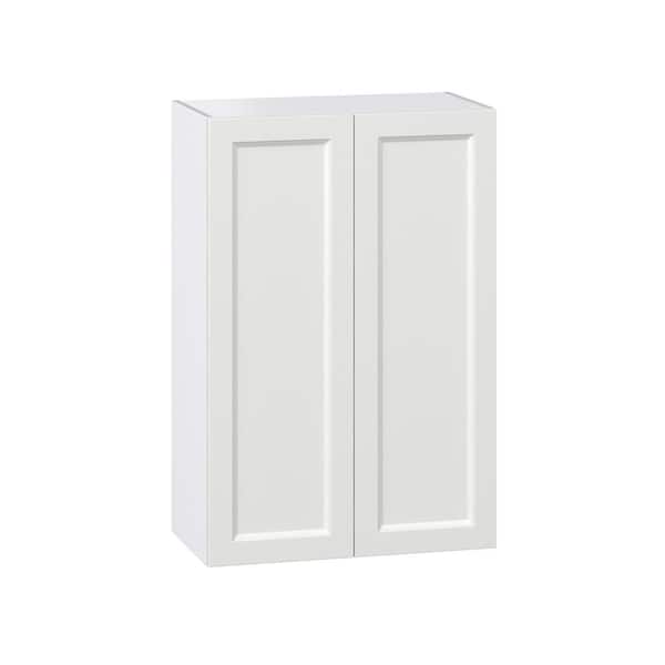 J COLLECTION 27 in. W X 40 in. H X 14 in. D Alton Painted Bright White Recessed Assembled Wall Kitchen Cabinet