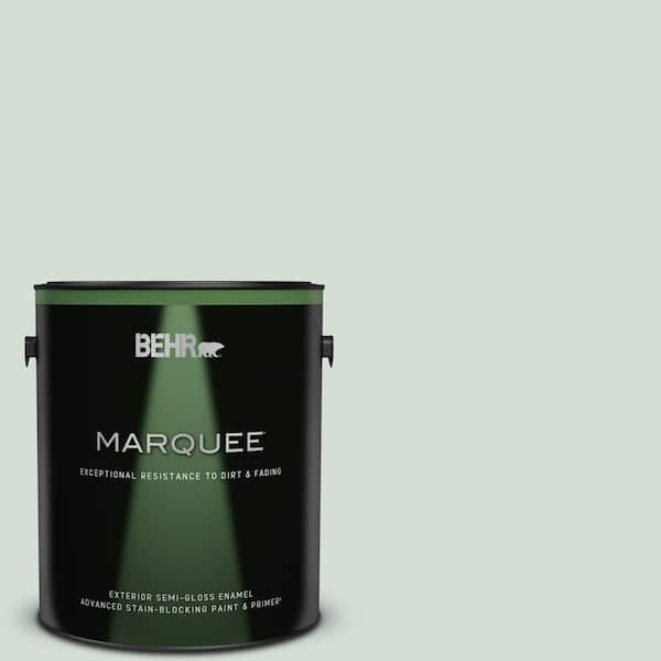 BEHR MARQUEE 1 gal. #700E-2 Lime Light Semi-Gloss Enamel Exterior Paint & Primer