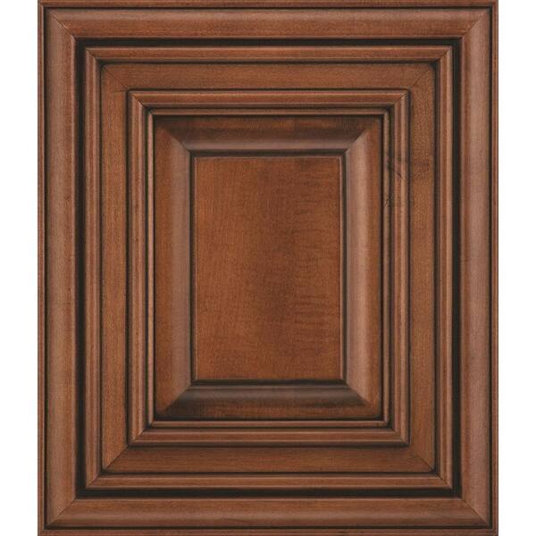 InnerMost 14x12 in. Carlow Cabinet Door Sample in Maple Amaretto Glaze