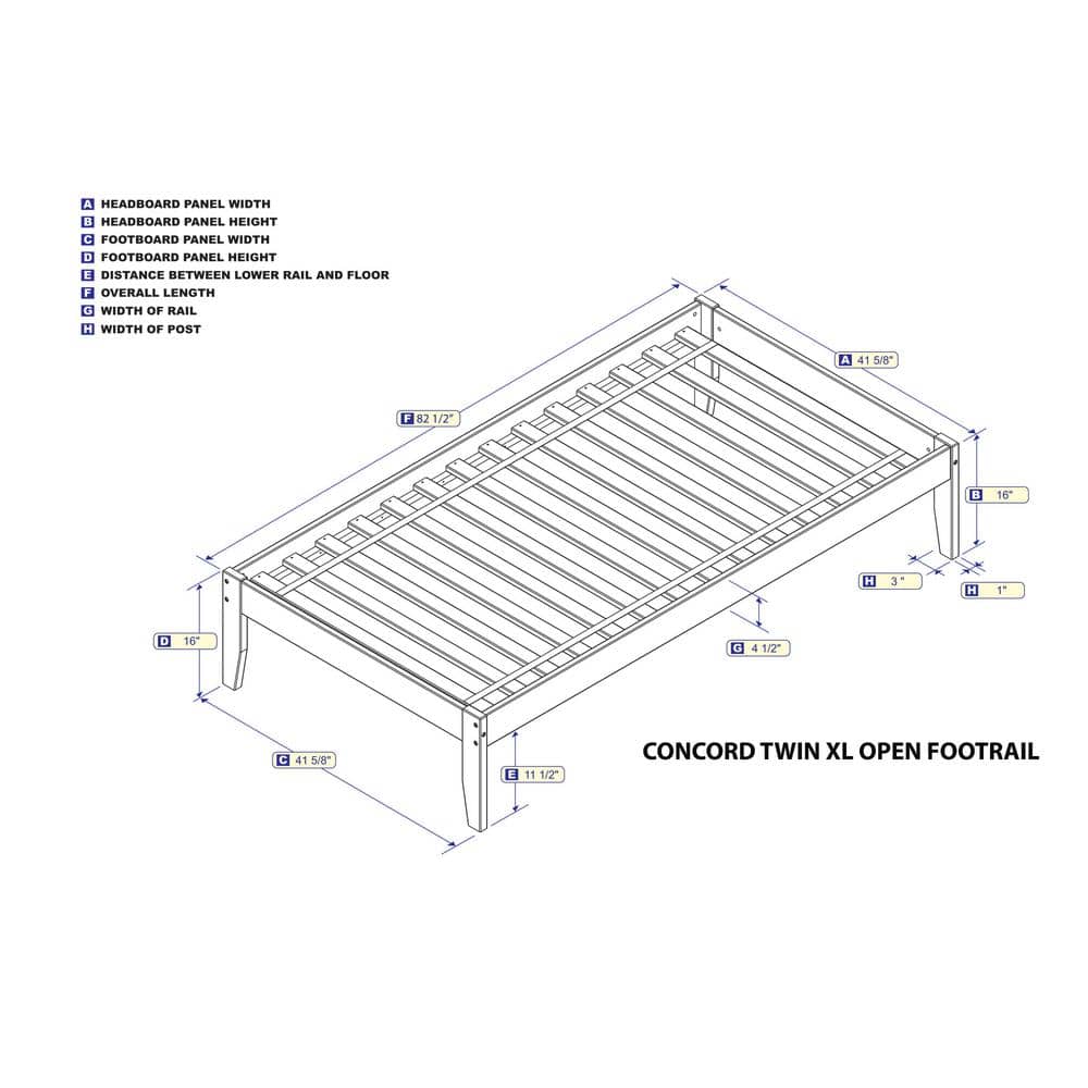 Espresso Twin XL Versatile Platform Bed with Upholstered Frame