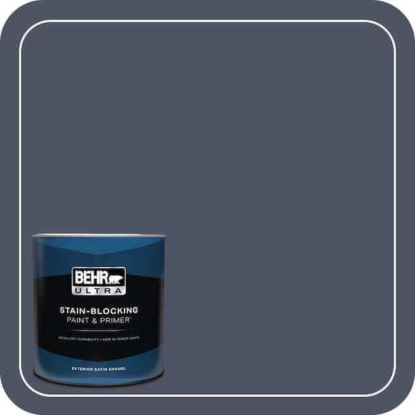 BEHR ULTRA 1 qt. #630F-7 Black Orchid Satin Enamel Exterior Paint & Primer