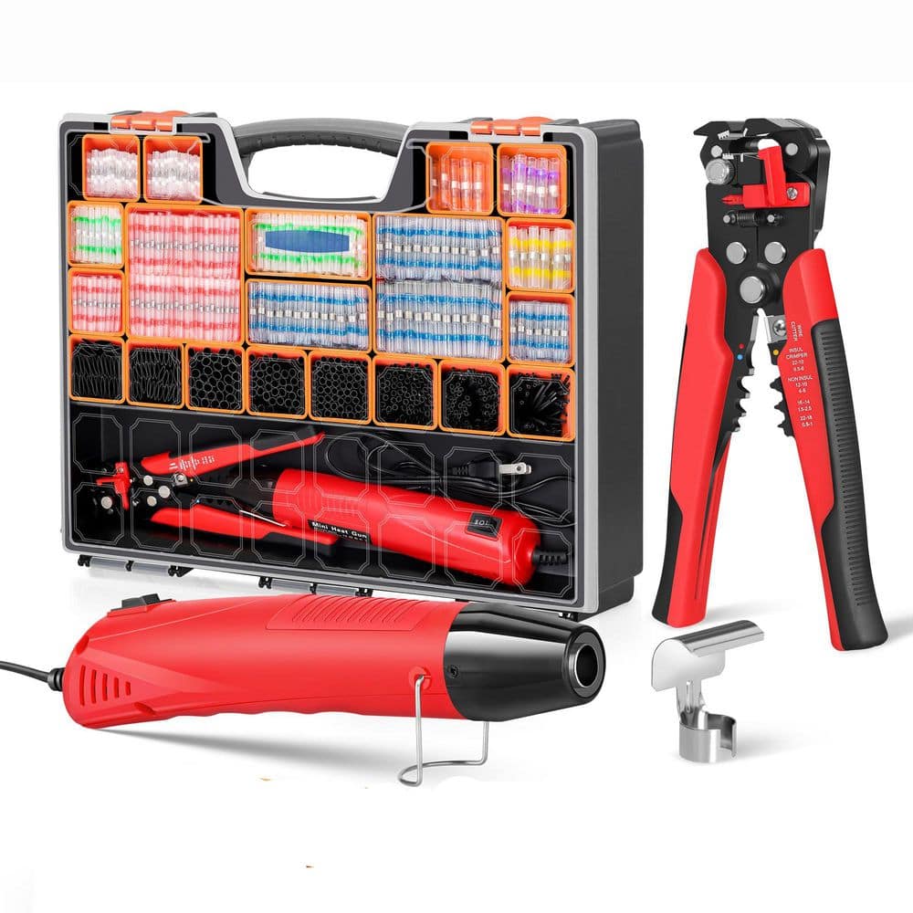 All-in-One Wire Stripper Heat Gun Kit with 2000pcs Waterproof Solder Seal Wire Connectors for Marine Automotive price history on PriceWatchPro