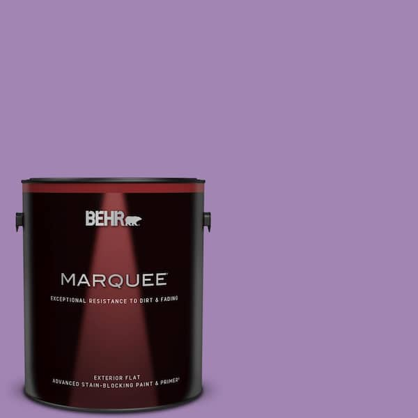 BEHR MARQUEE 1 gal. #660B-6 Daylight Lilac Flat Exterior Paint & Primer