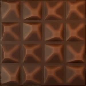 19 5/8 in. x 19 5/8 in. Tristan EnduraWall Decorative 3D Wall Panel, Aged Metallic Rust (12-Pack for 32.04 Sq. Ft.)