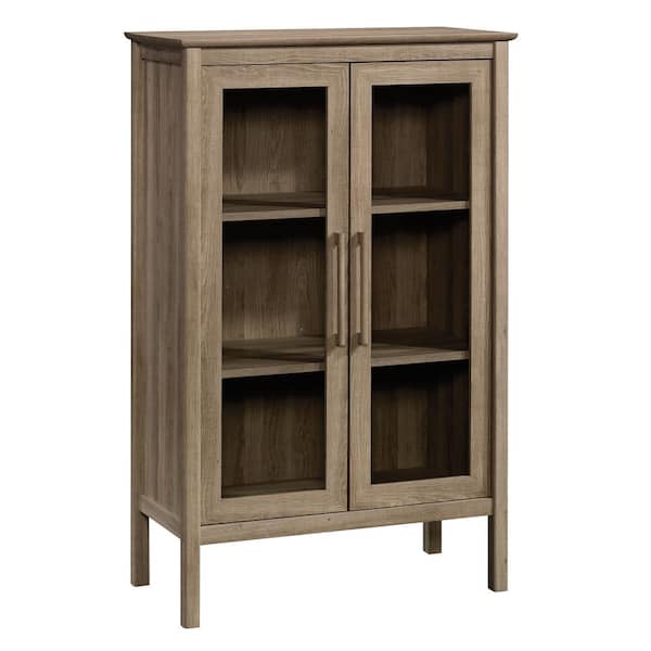 SAUDER Anda Norr Sky Oak Accent Display Cabinet