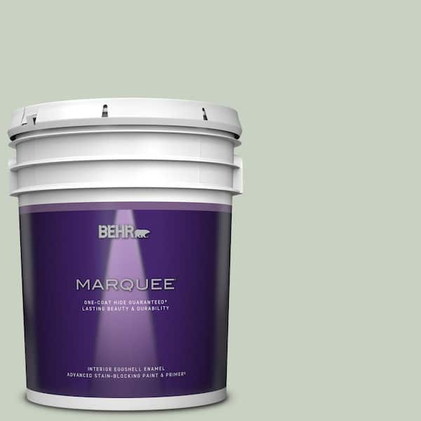 BEHR MARQUEE 5 gal. #PPU11-12 Mild Mint One-Coat Hide Eggshell Enamel Interior Paint & Primer