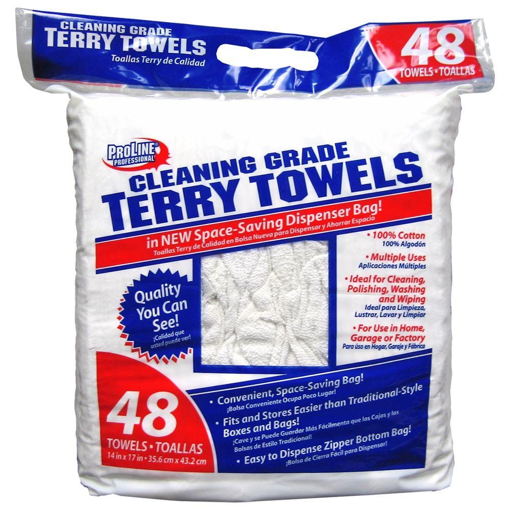 Choice 16 x 19 24 oz. White Cotton Textured Terry Bar Towels in Bulk -  300/Case