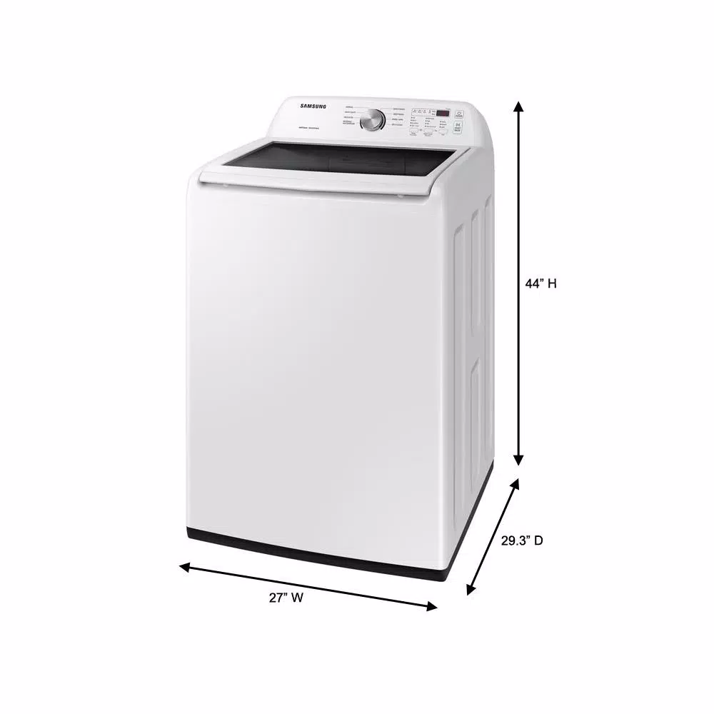 Samsung 27 in. 4.5 cu. ft. Capacity White Top Load Washing Machine with Vibration Reduction Technology+