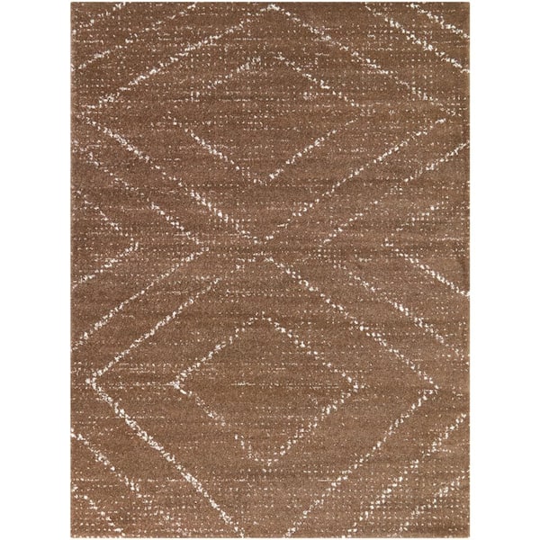 BALTA Sienna Tan 5 ft. x 7 ft. Geometric Area Rug