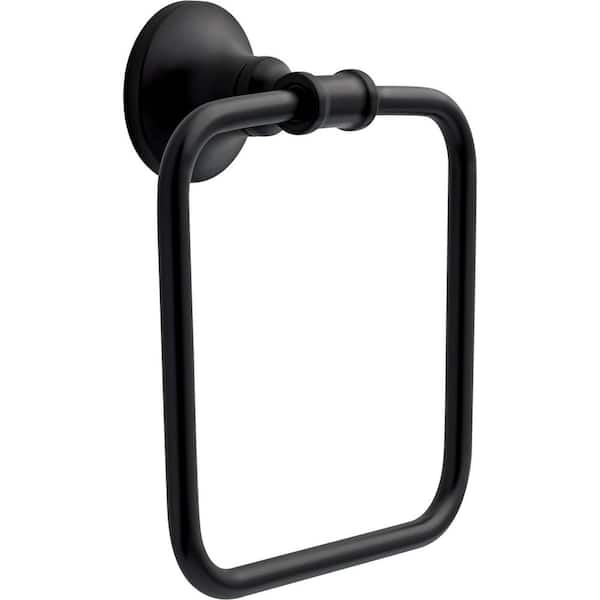 Delta Chamberlain Towel Ring in Matte Black