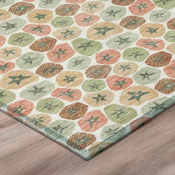 Chantille Machine Washable Indoor/Outdoor Abstract ACN3066 Ivory 2 ft. x 3 ft. Accent Rug