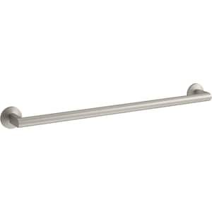 Components 24 in. Wall Mounted Towel Bar in Vibrant Brushed Nickel