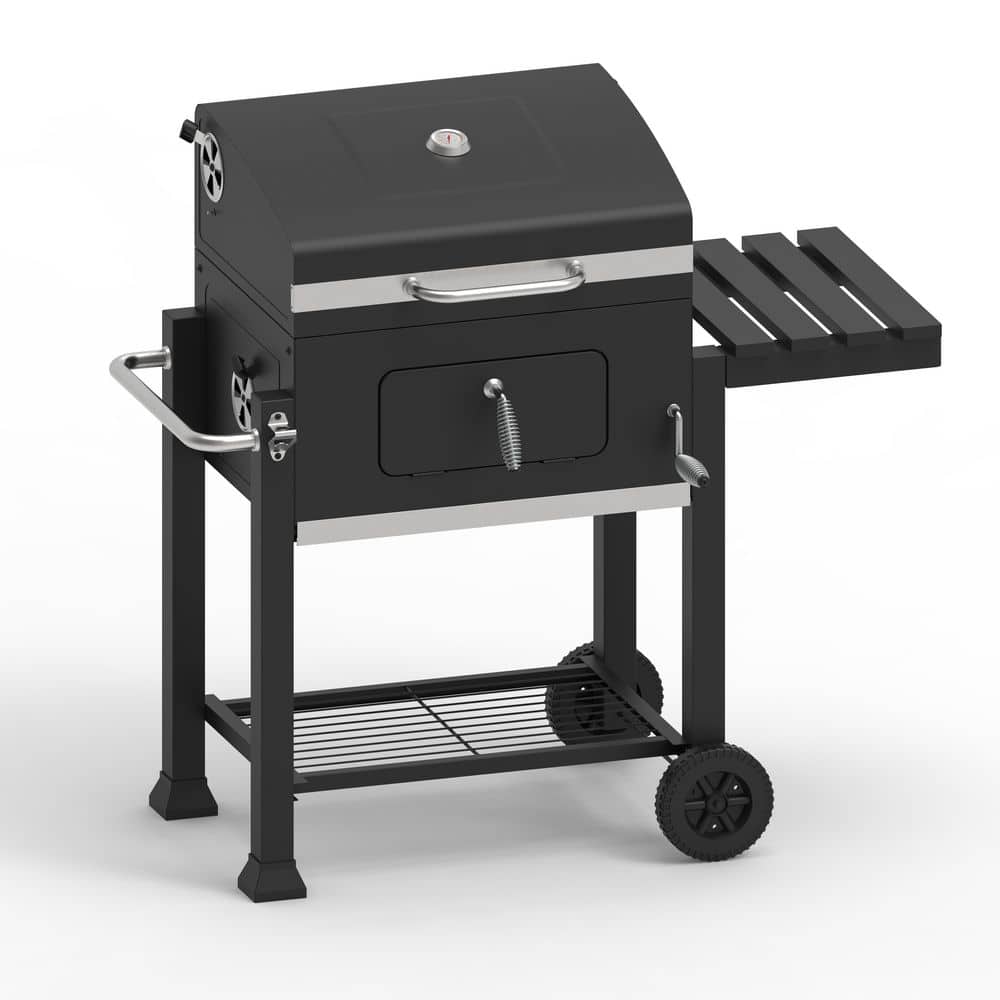 Outdoor Leisure Collection Charcoal Grill in Black with 563 sq. in. of Cook