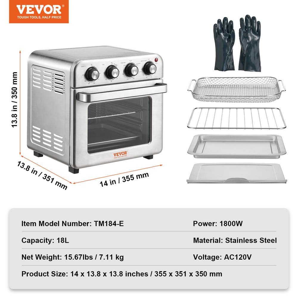 7-IN-1 Air Fryer Toaster Oven - rated 3.6 stars from 15 reviews