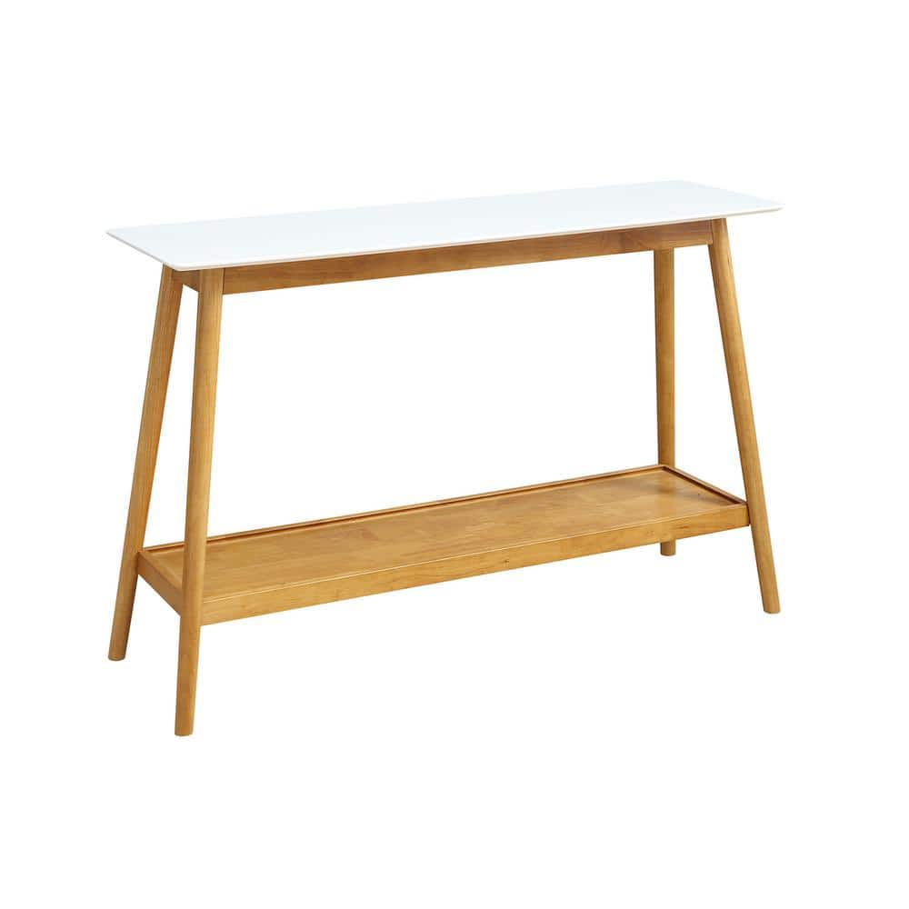 Reviews for Convenience Concepts Oslo 48 in. White Standard Rectangle