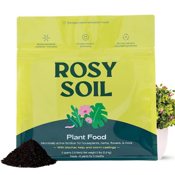 ROSY SOIL Organic 2 qt. Living Soil Plant Food for Houseplants