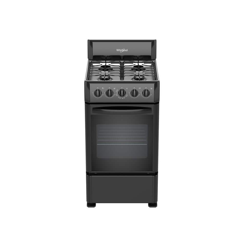 Reviews for Whirlpool 20 in. 4Burners Freestanding Gas Range in Black
