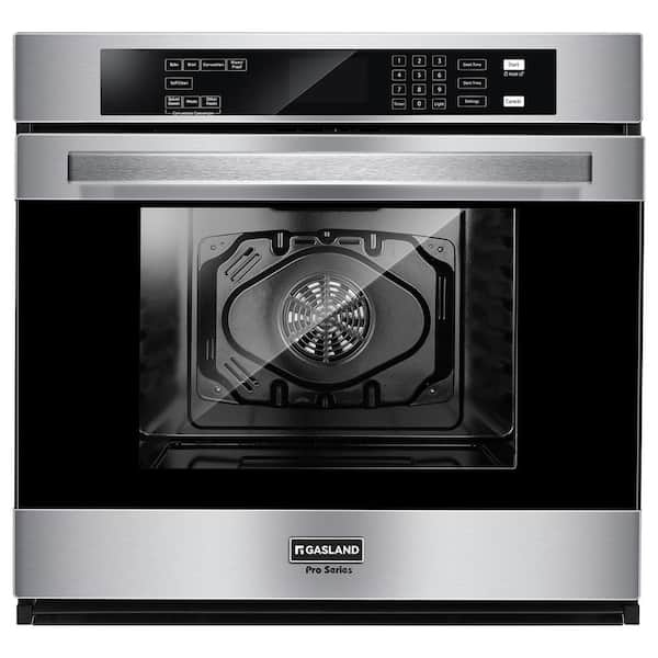 29.9 in. Single Wall Electric Oven in Stainless Steel with 10 Cooking Modes and 5 ft. Electric Wire