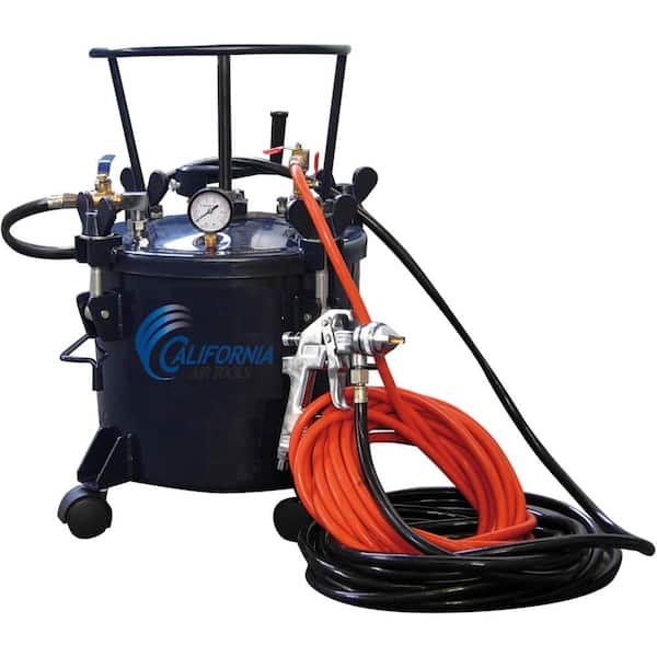 California Air Tools 5 Gal. Pressure Pot Paint Sprayer with HVLP Spray Gun  and Hose Kit 365 - The Home Depot