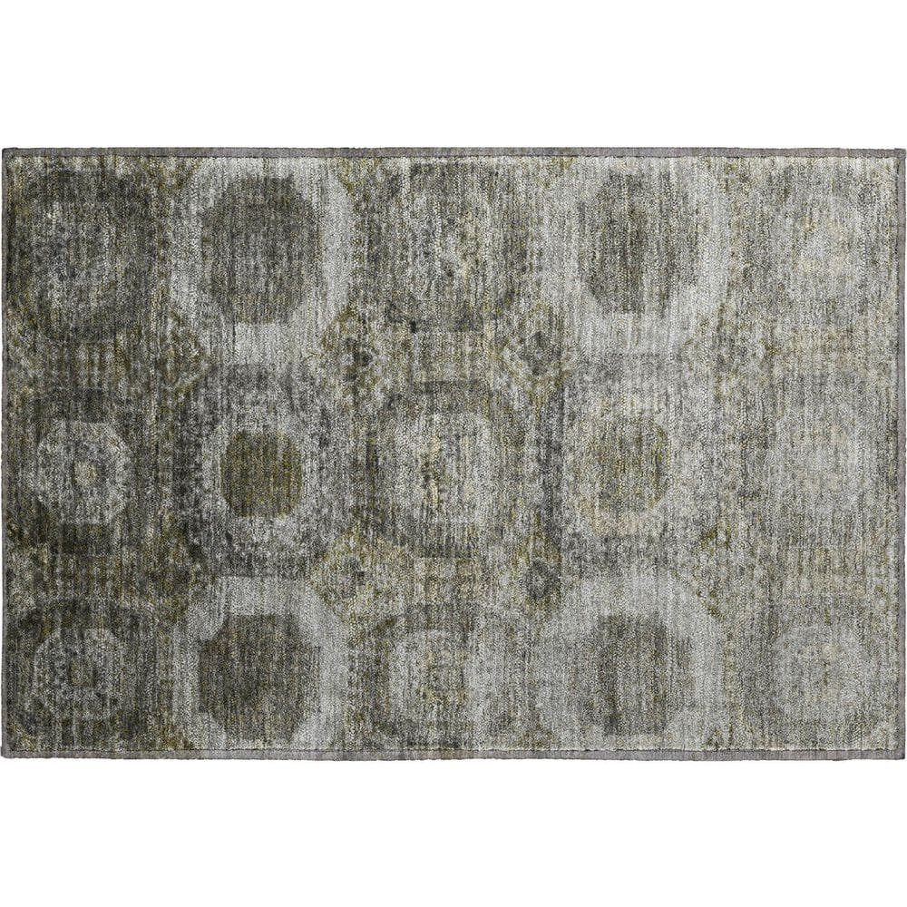 Mayfield Premium Machine Washable Abstract AMF1944 Pewter 2 ft. x 3 ft. Accent Rug price history on PriceWatchPro