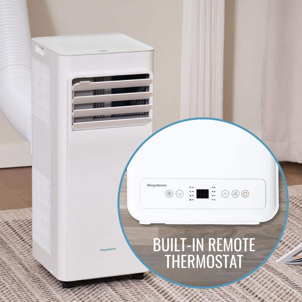 Keystone White Portable Air Conditioner with Remote and Sleep Mode