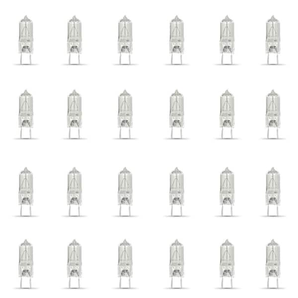 50-Watt Bright White (2700K) T4 G8 Bi-Pin Base Dimmable Halogen Light Bulb (24-Pack)