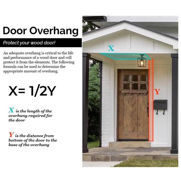 Krosswood Doors 42 in. x 96 in. Craftsman 2 Panel 6Lite