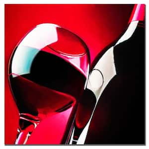 "Red Wine" by Roderick Stevens Unframed Canvas Art Print 24 in. x 24 in.