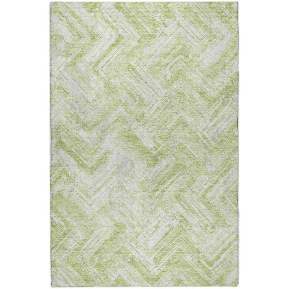 Dream Shag Premium Machine Washable Abstract ADS630 Green 8 ft. x 10 ft. Area Rug price history on PriceWatchPro