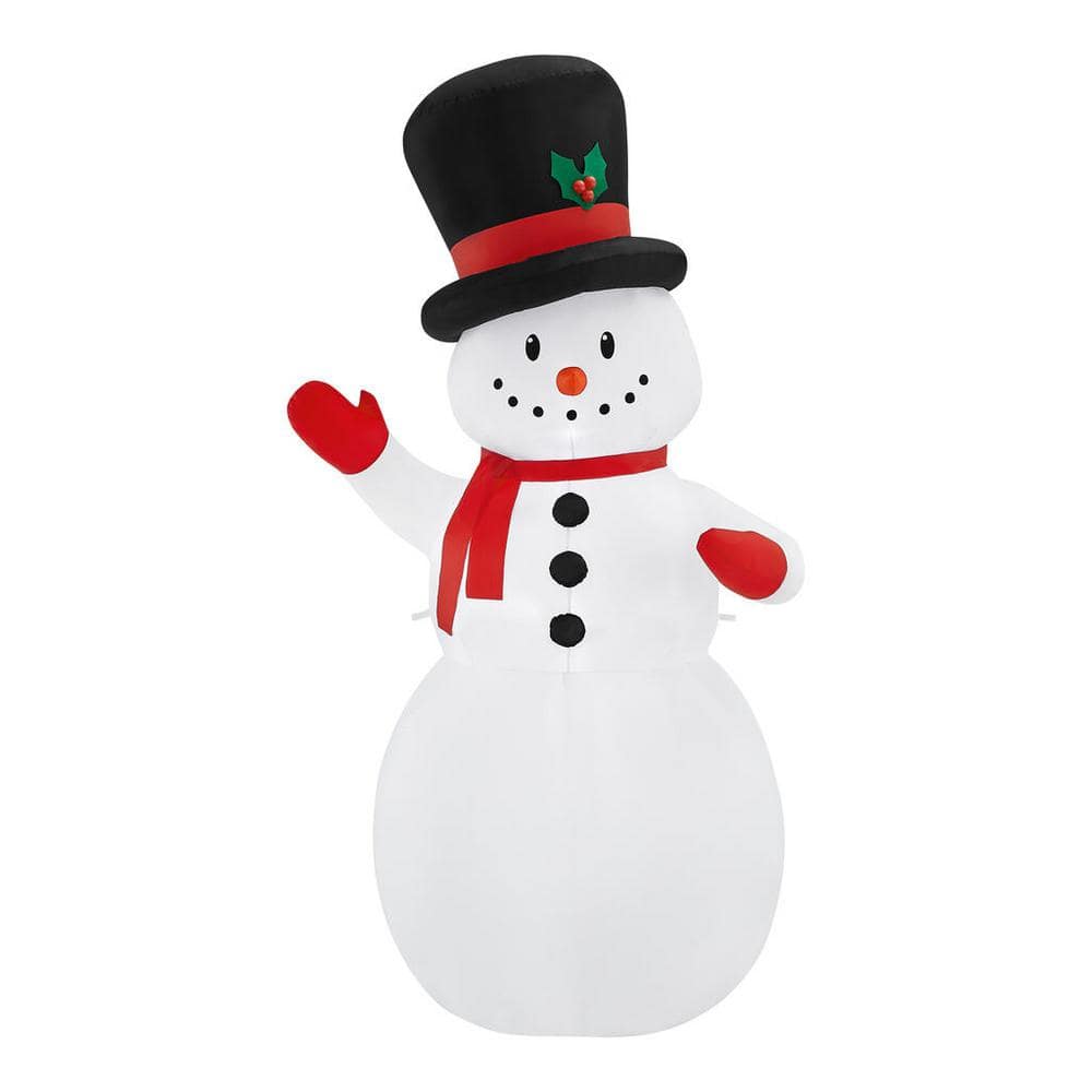 Home Accents Holiday 9 ft Snowman Holiday Inflatable 22GM80021 - The Home  Depot