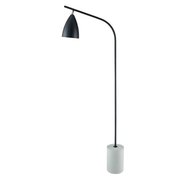 Southern Enterprises Dessa 60 in. Black Floor Lamp