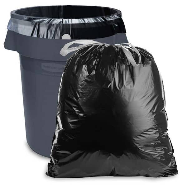 Commander 42 gal. 4 Mil Black Heavy Duty Trash Bags 33 in. x 45 in. Pack of 32 for Home, Kitchen, Lawn and Contractor