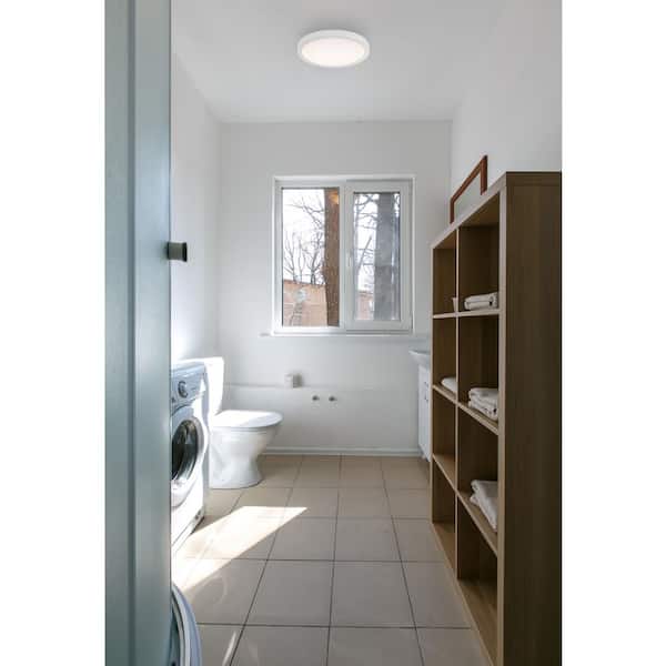 Savoy House 10 in. 20-Watt Modern White Integrated LED Flush Mount