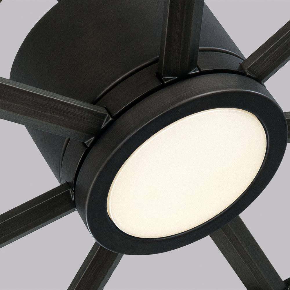 Aged Pewter 62" Prairie Ceiling Fan with Light Grey Weathered Oak Blades