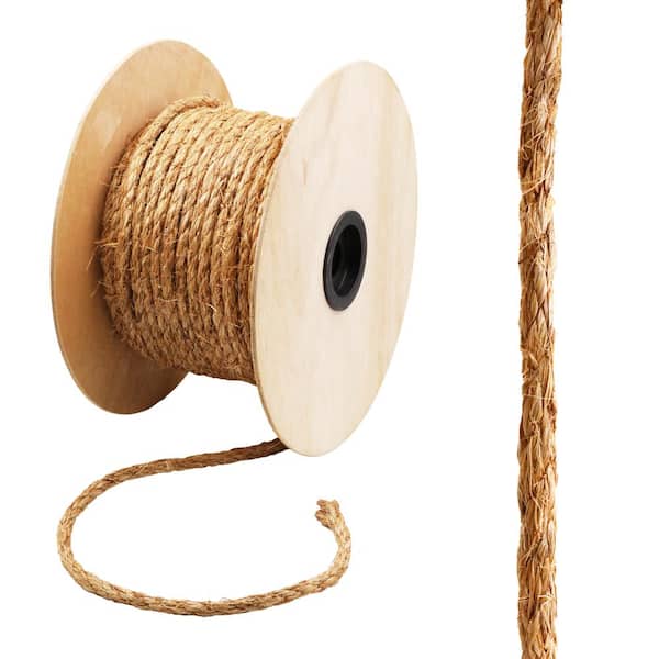 Everbilt 1/2 in. x 1 ft. Manila Twist Rope, Natural 70376 - The