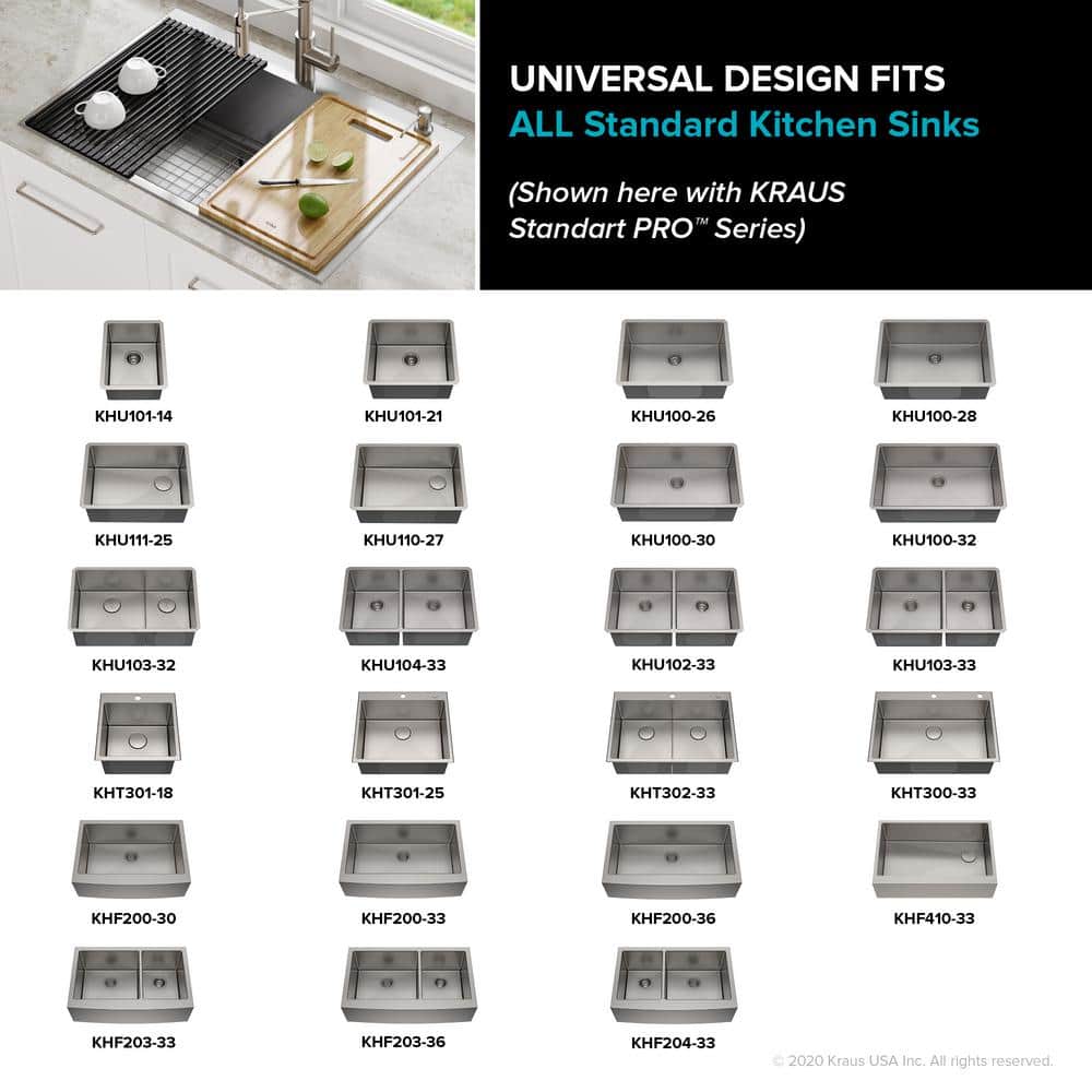 Dark Gray Foldable Stainless Steel Over-Sink Dish Drying Rack