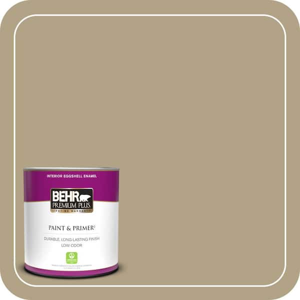 BEHR PREMIUM PLUS 1 qt. #ECC-26-3 Cactus Hill Eggshell Enamel Low Odor Interior Paint & Primer