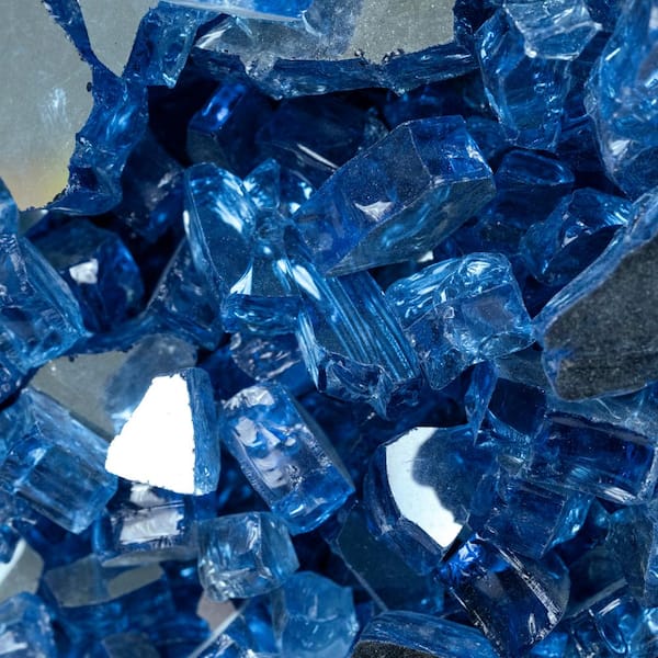 MSI LHDBLUE.5CU20 0.50 in. Quantum Saphire Blue Fire Glass - 20 lb. Bag