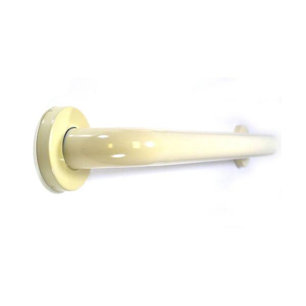 WingIts Premium 30 in. x 1.5 in. Polyester Painted Stainless Steel Grab Bar in Bone (33 in. Overall Length)