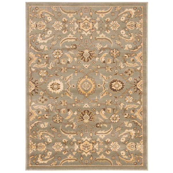 Heirloom 3 ft. x 4 ft. Blue/Gold Oriental Area Rug