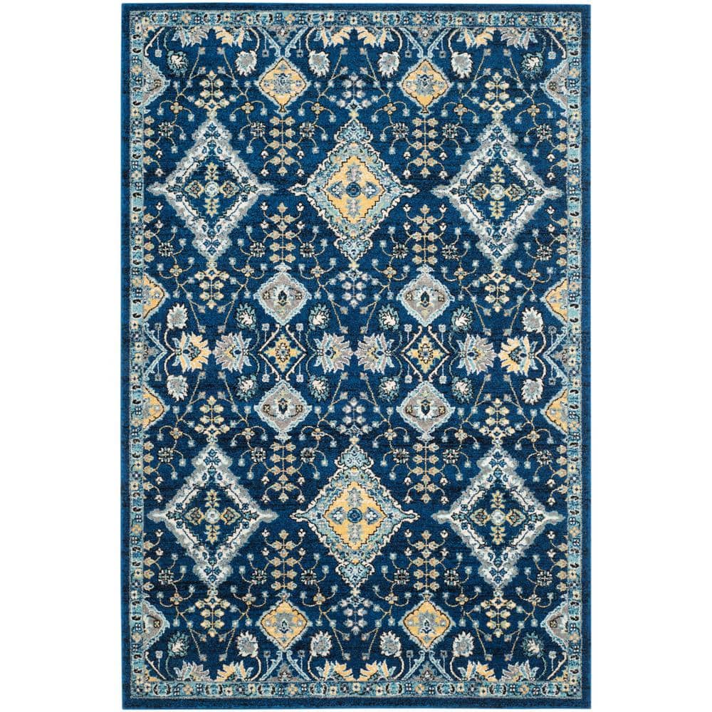 Royal Ivory High Pile Synthetic 4' x 6' Rectangular Rug