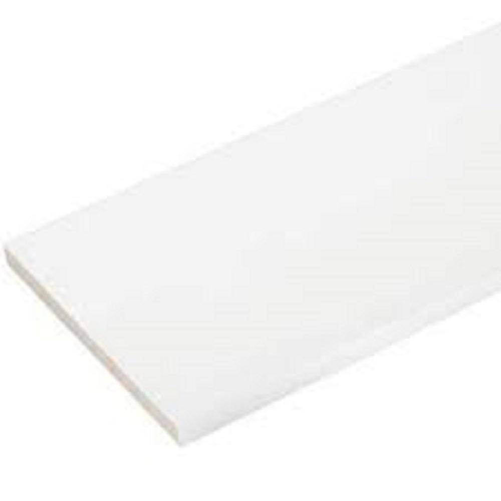 1 in. x 4 in. x 16 ft. MiraTEC MDF Reversible-Textured/Smooth Trimboard ...