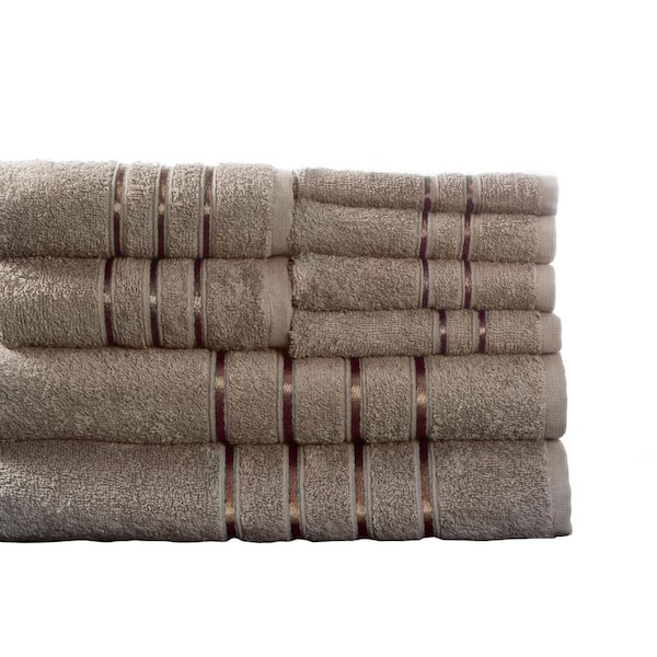 Timberlake Lavish Home Chevron 100% Cotton 6 Piece Towel Set