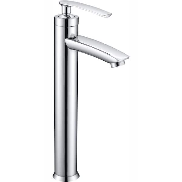 ANZZI Fifth Single Hole Single-Handle Bathroom Faucet in Polished Chrome