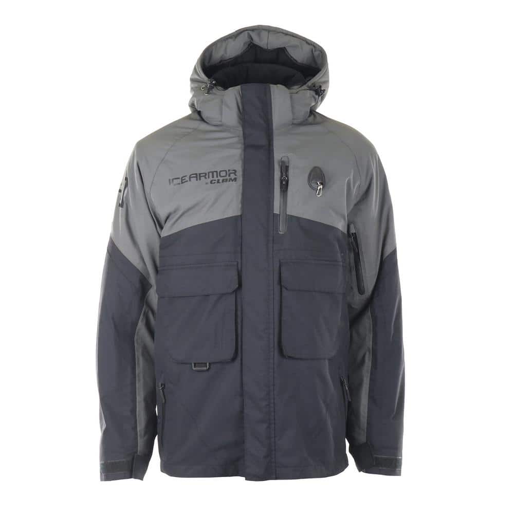 Clam IA Ascent Float Parka 2XLarge Black and Charcoal 15414 The