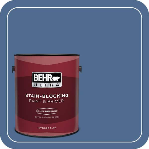 BEHR ULTRA 1 gal. #590D-6 Wickford Bay Extra Durable Flat Interior Paint & Primer