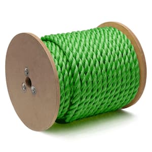 Rope King 3/4 in. x 200 ft. Twisted Poly Rope Yellow TP-34200Y - The Home  Depot